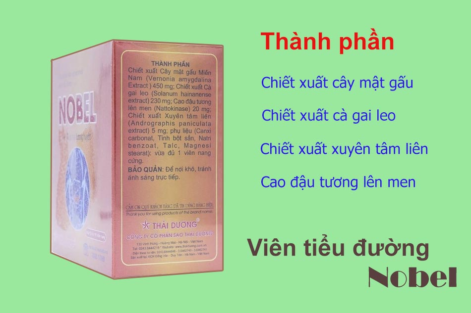 Thành phần Viên tiểu đường Nobel